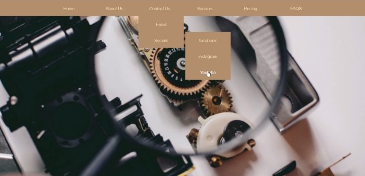 How to create a hoverable Dropdown menu in HTML, CSS with source code