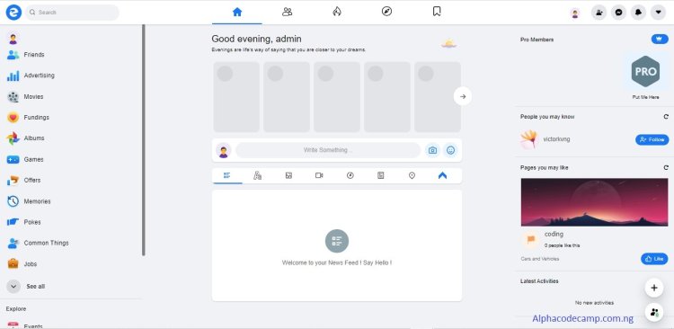 How to create a website like Facebook with source code In php and mysql