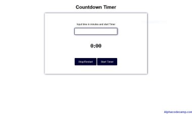 Simple countdown timer using html, css, javascript with free source code