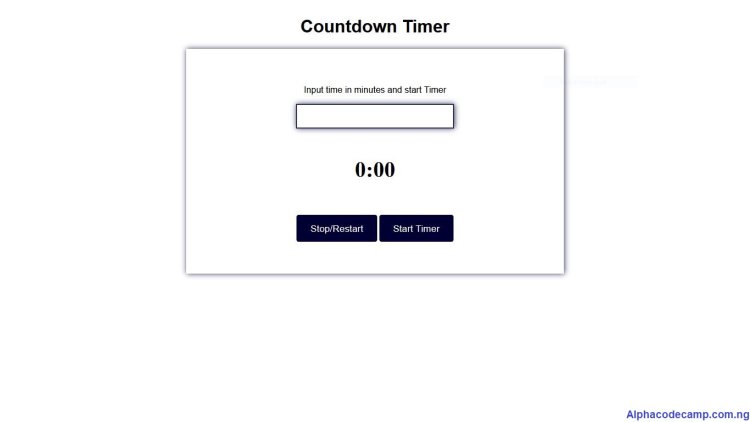 Simple countdown timer using html, css, javascript with free source code