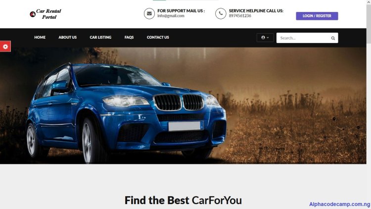 Online Car Rental System Using PHP With Source Code