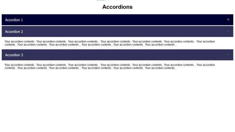 How to create a responsive accordion menu using html, css, JavaScript with source code
