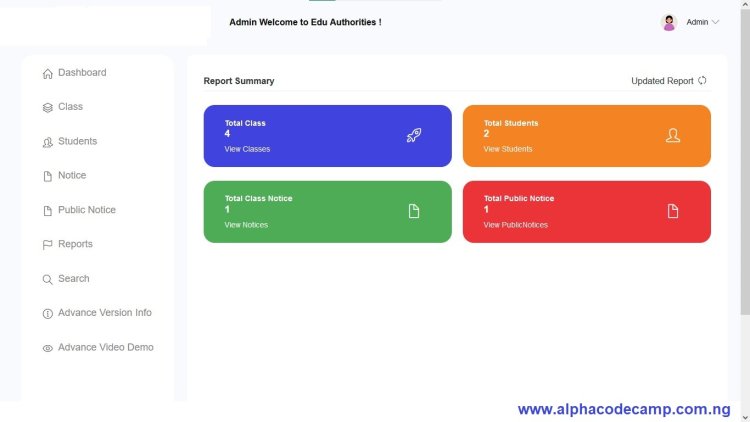 Student management system in PHP with source code
